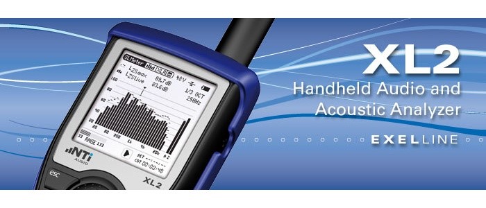 NTi AUDIO XL2 handled audio and acoustic analyser